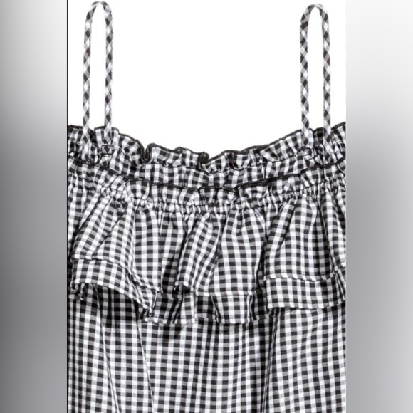 H&M Off The Shoulder Checked Dress - Picture 2 of 11